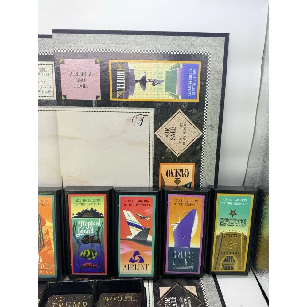Vintage 1989 Milton Bradley TRUMP The Game Property Real Estate : Complete